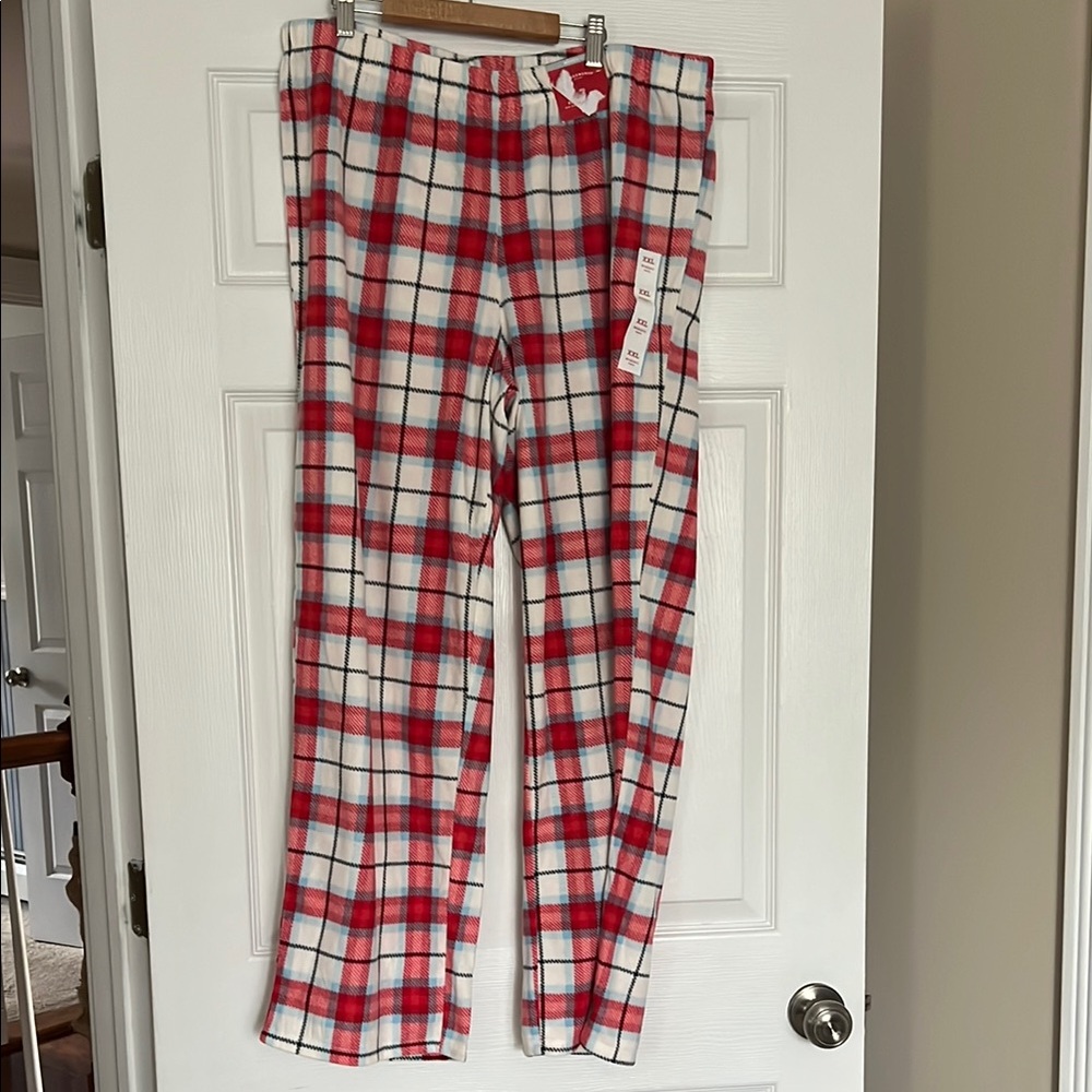 Wondershop Red and White Plaid Pajama Pants